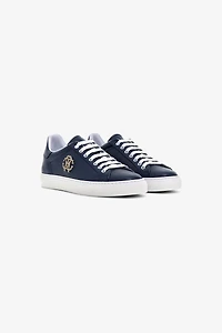 Leather Sneakers with Logo