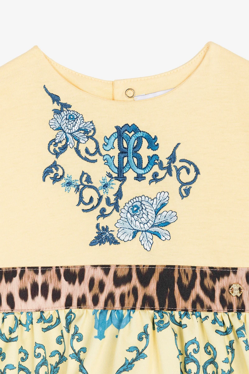 RC Monogram-Print Cotton Dress