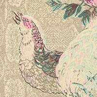 Miniskirt With Oriental Bird Print