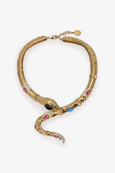 Snake-Shaped Choker Necklace