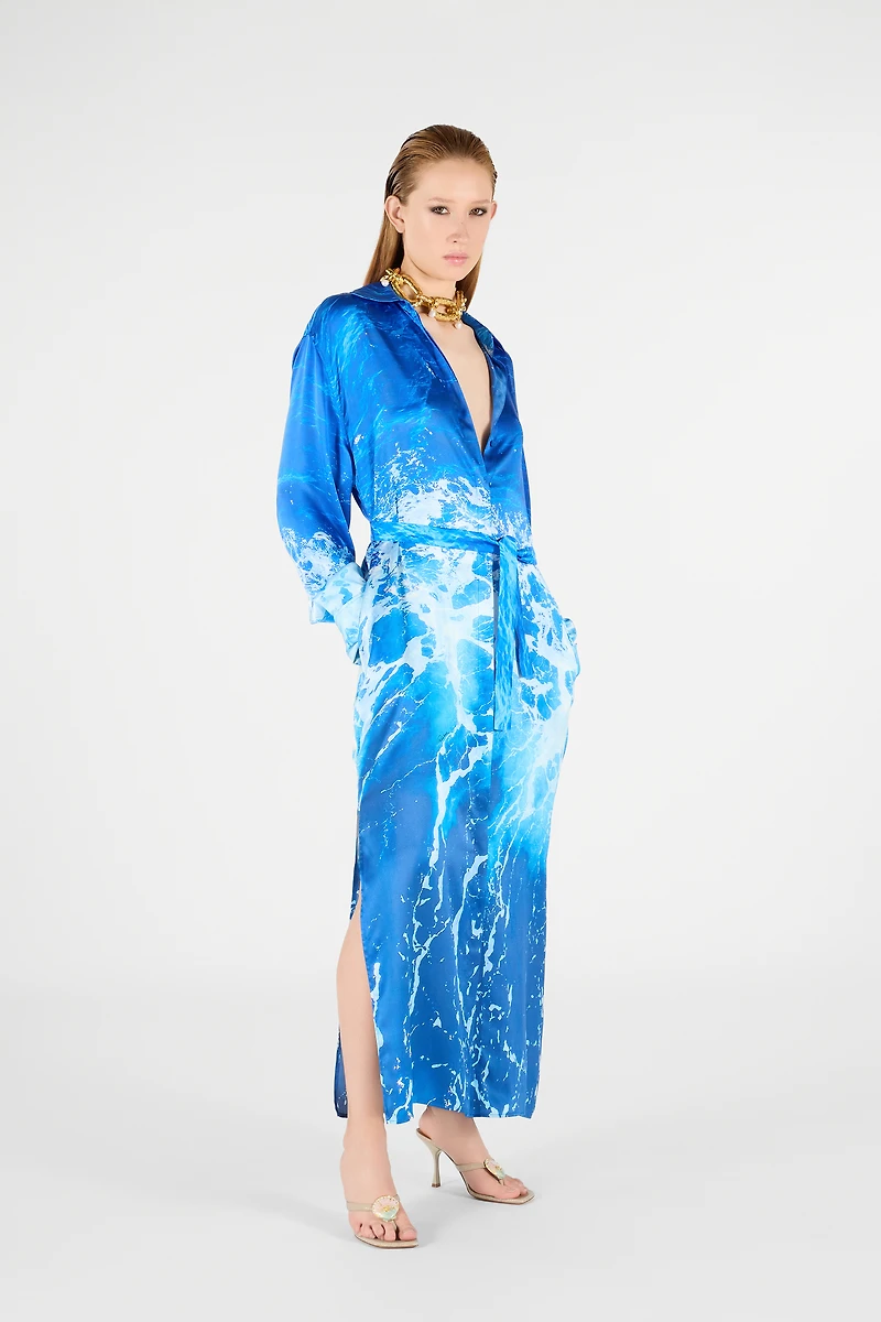 Stretto di Messina Print Dress