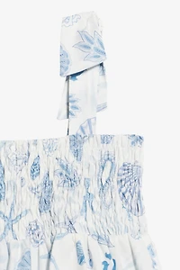 Dress With RC Monogram And Marine Print
