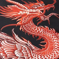 Silk Miniskirt With All-Over Dragon