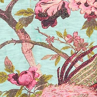 T-Shirt With Oriental Bird Print