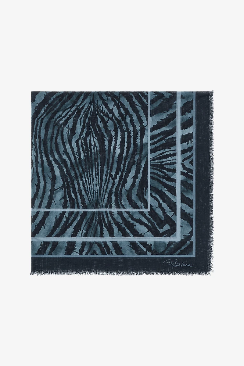 Roberto Cavalli shawl with Freedom print