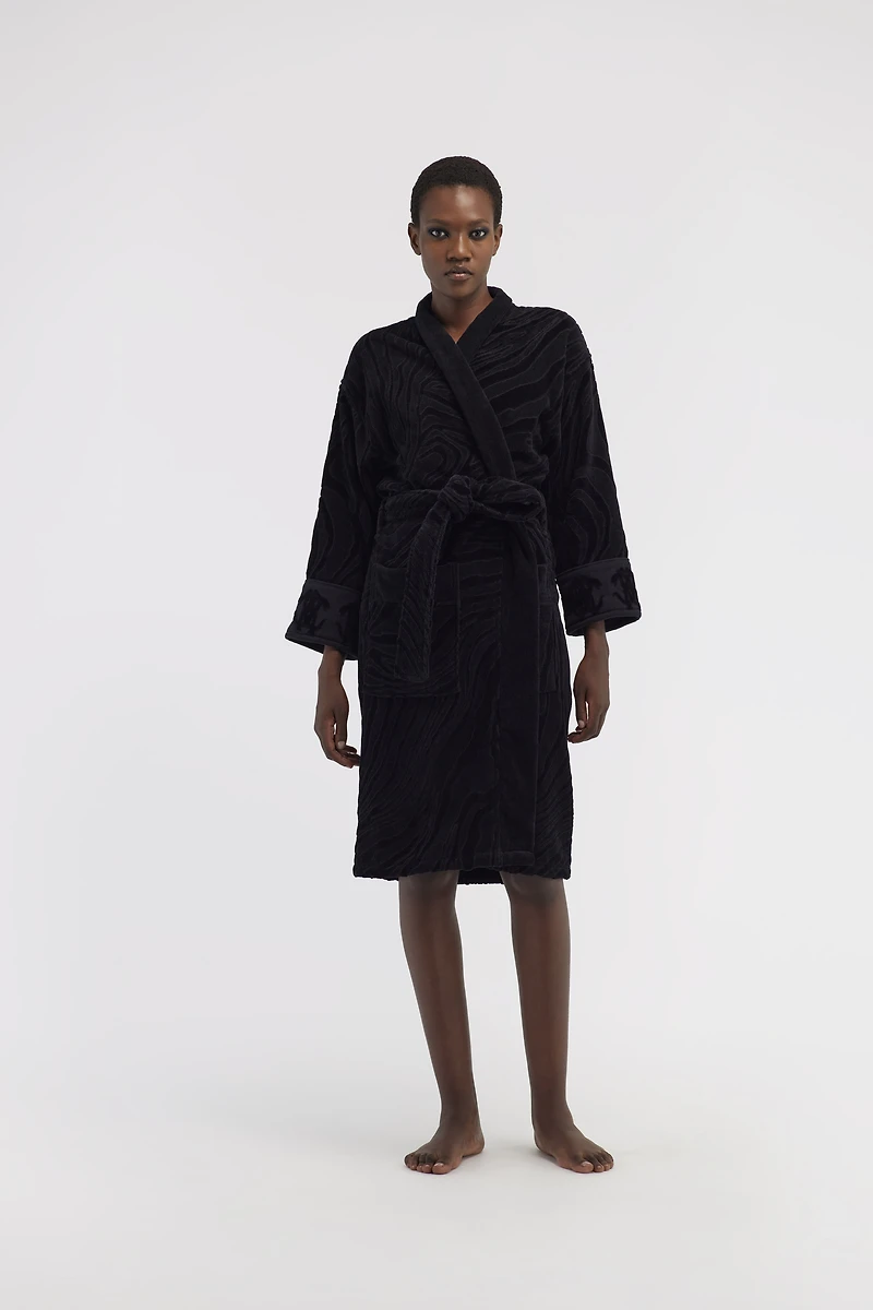 Crystal Snakes terry cotton bathrobe