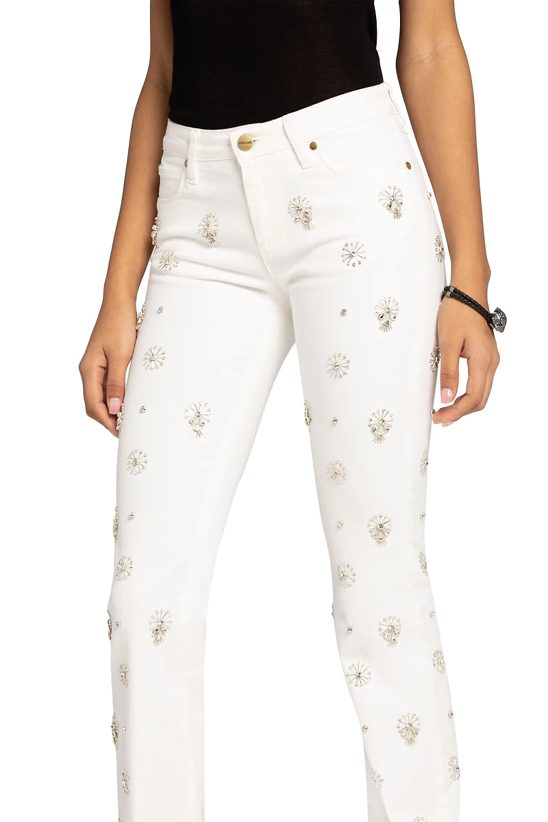 Bead-Embellished Jeans