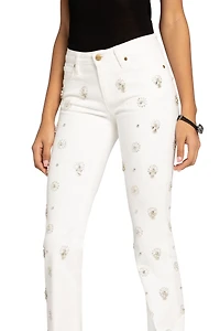 Bead-Embellished Jeans