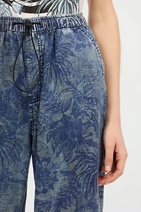 Floral-Print Sports Pants