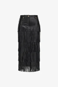 Fringe Midi Skirt