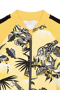 Giraffe-Print Bomber Jacket