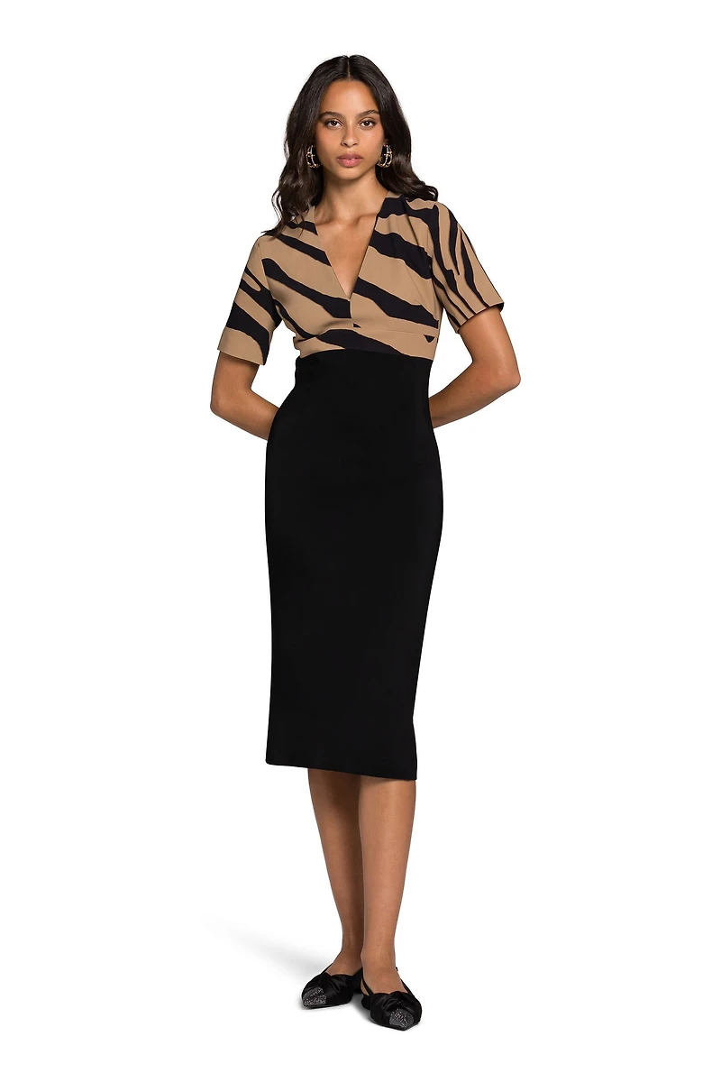 Tiger-Print Dress