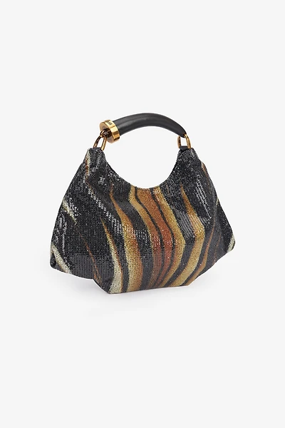 Ray Of Gold Print Shoulder Bag