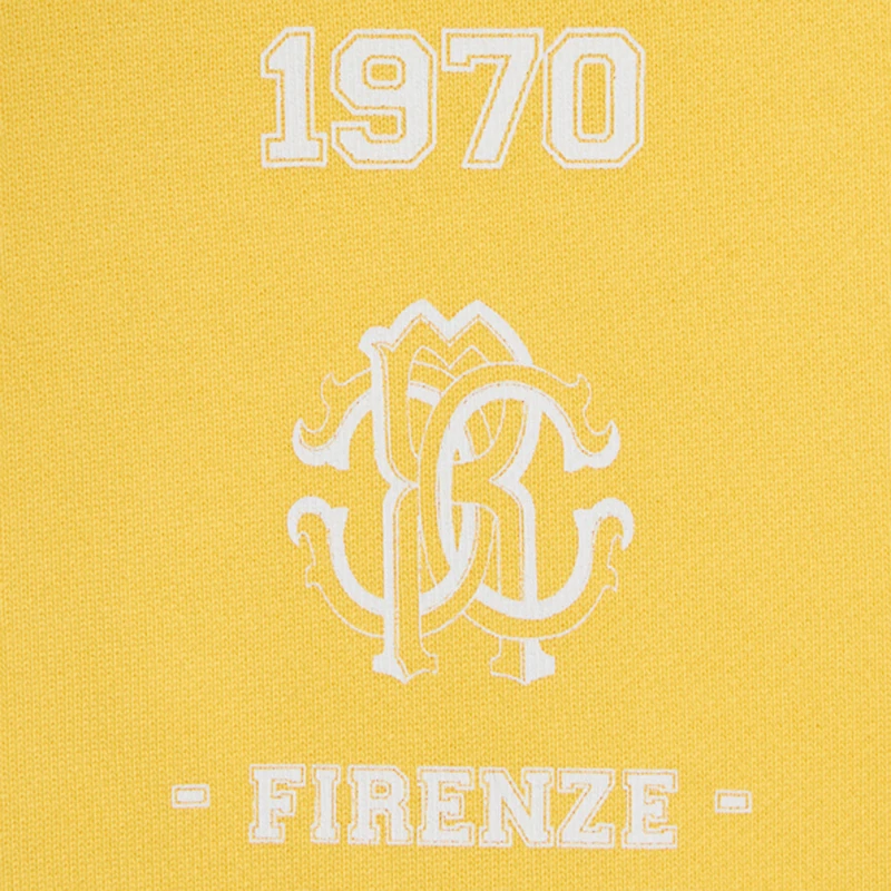 Yellow Sweatshirt with Logo Print