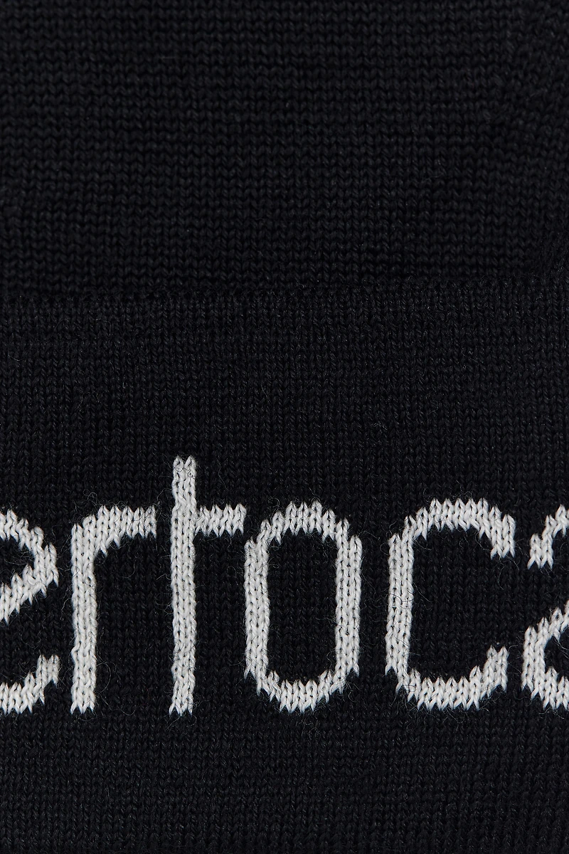 Wool Blend Gloves with Logo