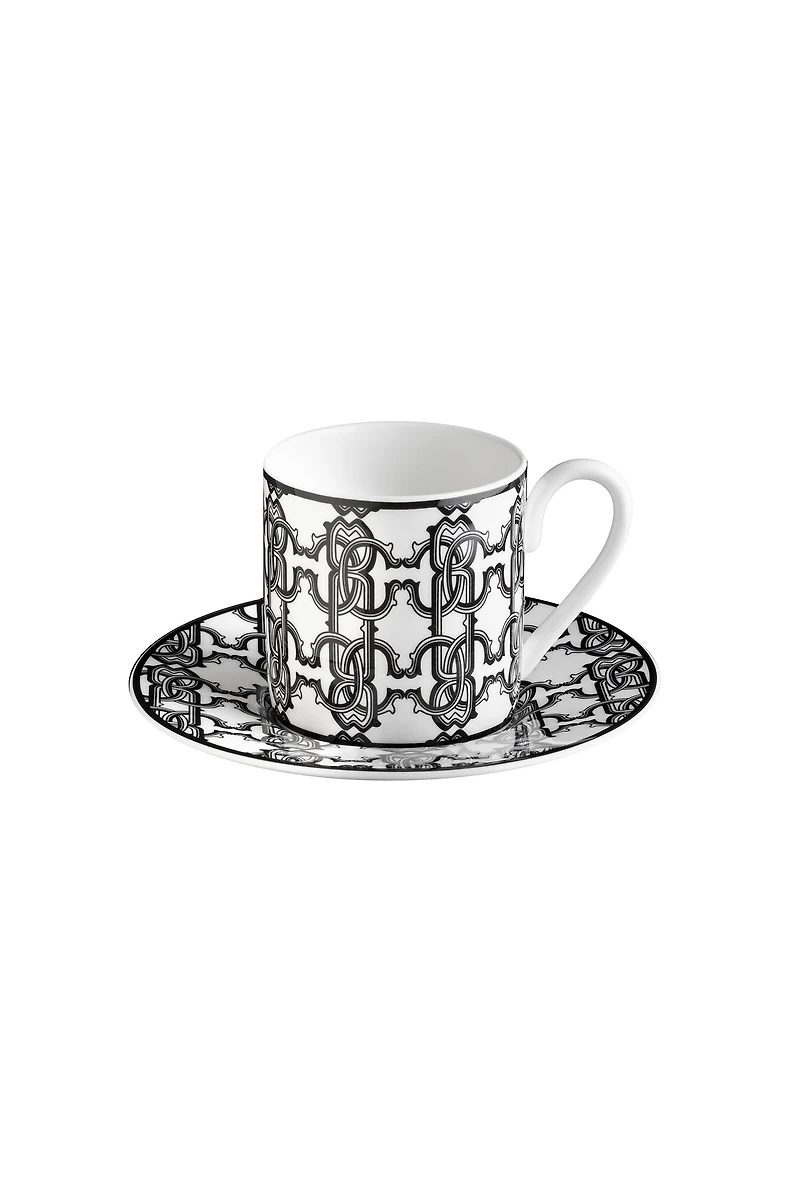Monogram Black2 Coffe Cups In Gift Box