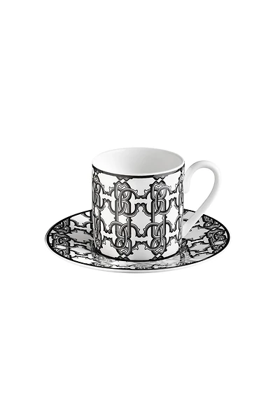 Monogram Black2 Coffe Cups In Gift Box