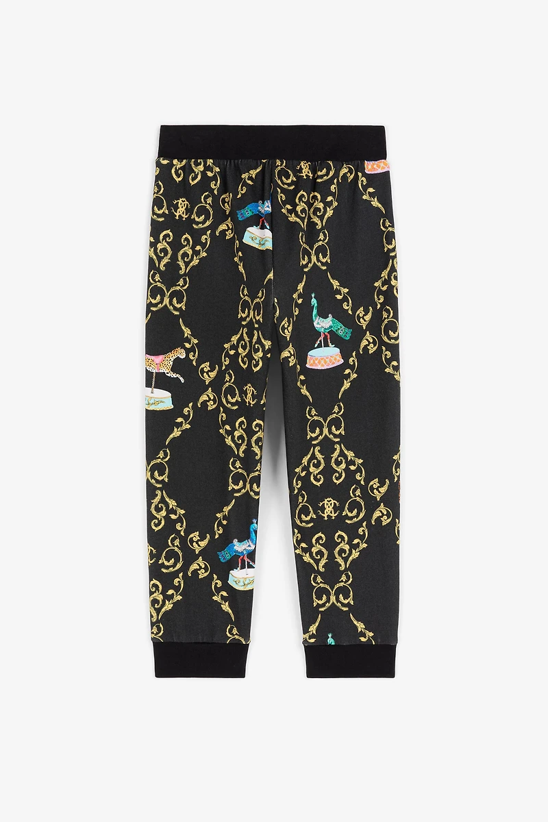 Baroque-Print Cotton Sweatpants