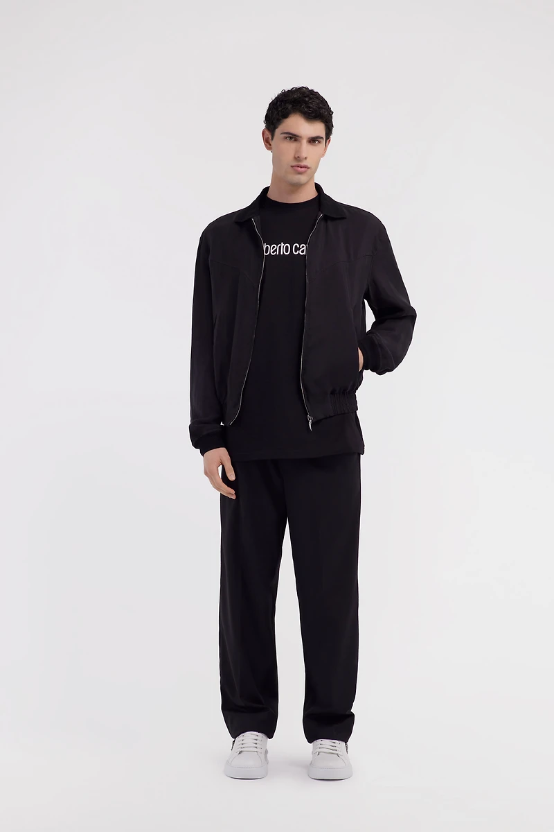 Black Bomber Jacket