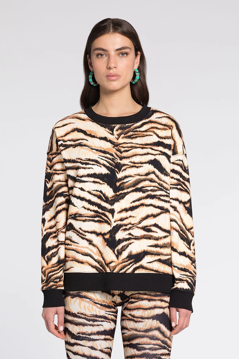 Freedom-Print Cotton Sweatshirt
