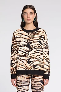 Freedom-Print Cotton Sweatshirt