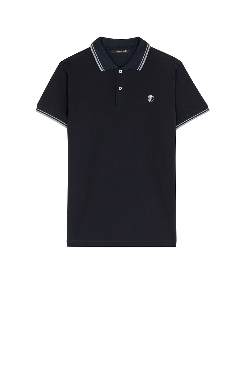 Navy Blue Monogram RC Polo