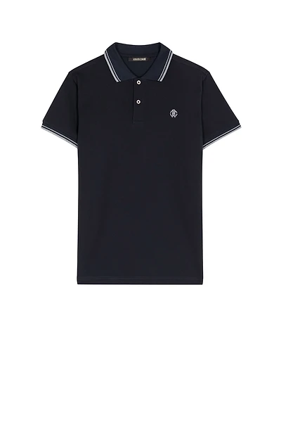 Navy Blue Monogram RC Polo