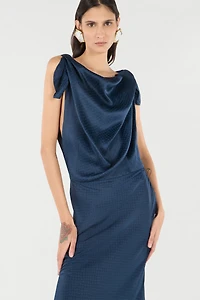 Long Dress With Snake Print