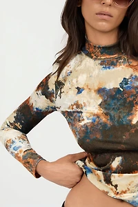 Rusty Stain Print T-Shirt
