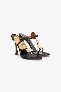Sandals With Golden Shells