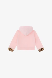 Sweatshirt With Flowers, Fruits And Jaguar Skin Print