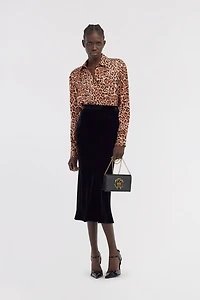 Shirt with jaguar print