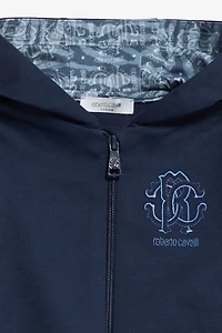 Hooded Sweatshirt With Branded Bands