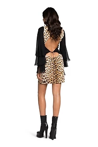 Leopard-Print Mini Dress