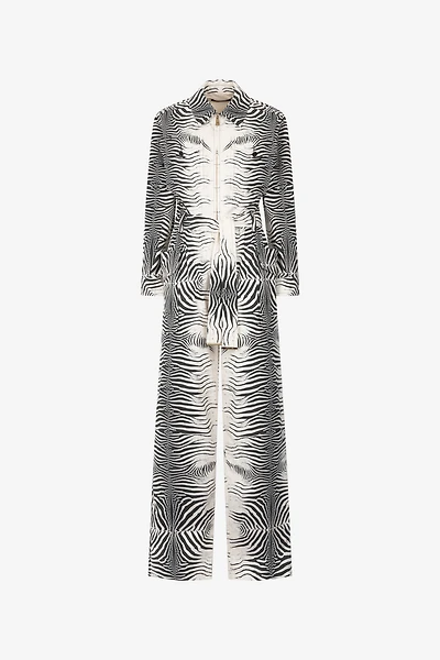 Zebra-Print Jumpsuit