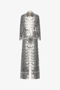 Zebra-Print Jumpsuit