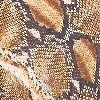 Python Print Silk Midi Dress