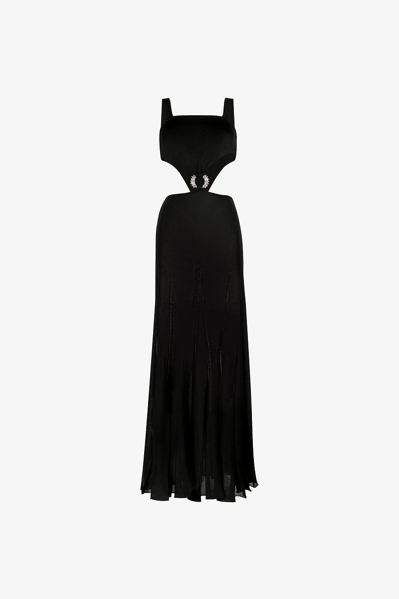 Ring-embellished dress