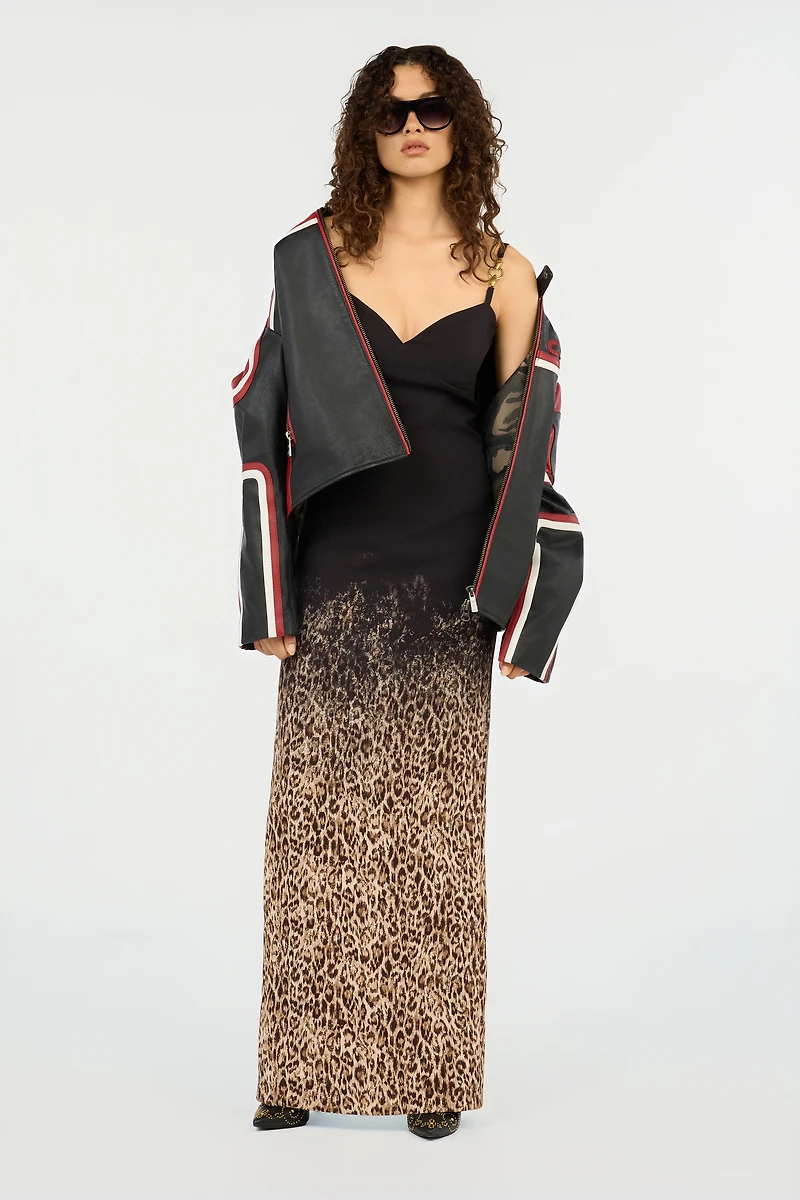 Leopard Print Maxi Dress