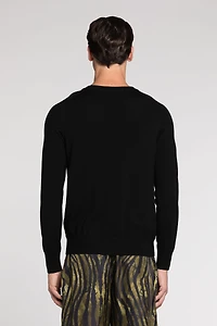 Freedom-Print Panelled Sweater