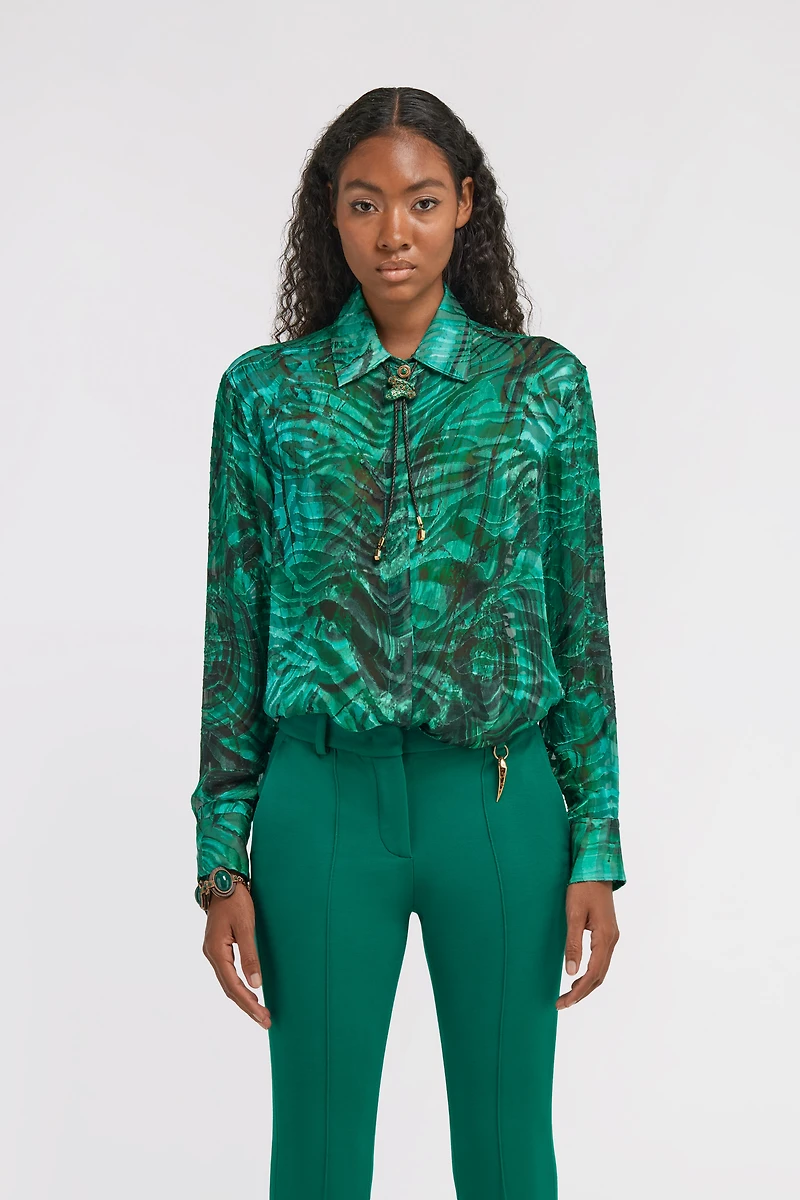 Malachite print Blouse