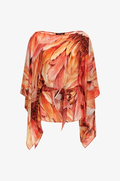 Plumange Print Silk Blouse