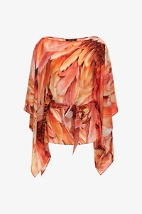 Plumange Print Silk Blouse