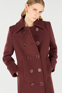 Double-Breasted Wool Coat