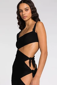 Cut out-detail mini dress