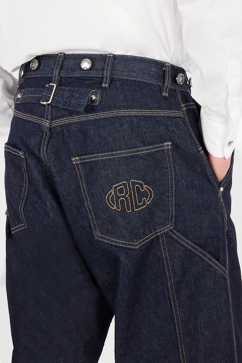 Jeans With Loose Leg And RC Monogram