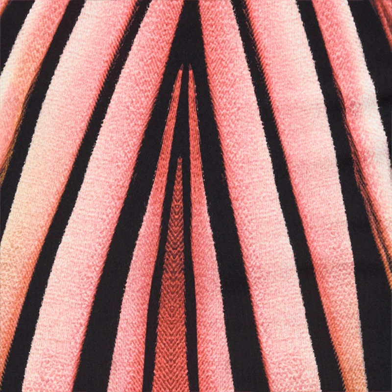 Sheath Dress With Ray Of Pink Print