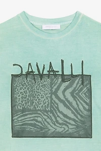 Animalier Patchwork-Print Appliqué T-Shirt