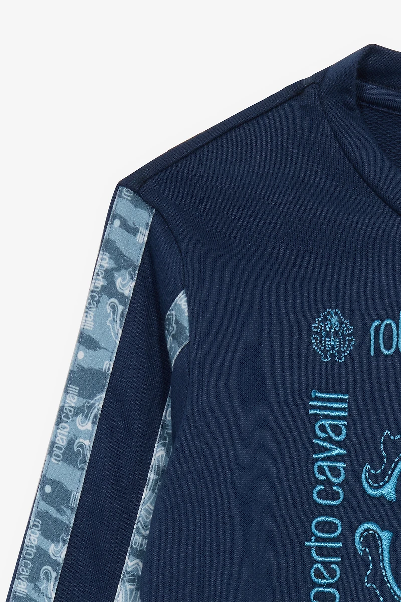 Sweatshirt With Monogram And Logo