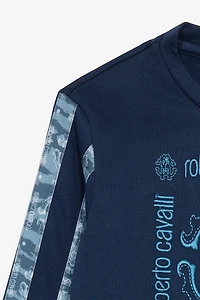 Sweatshirt With Monogram And Logo